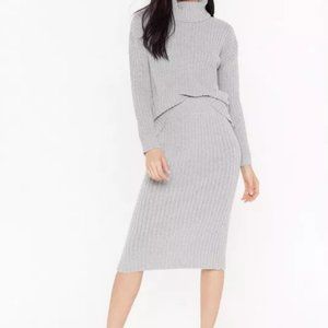 Sweater and Skirt Set